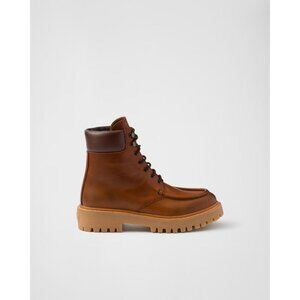 Prada Leather Ankle Boots IT 40 Women